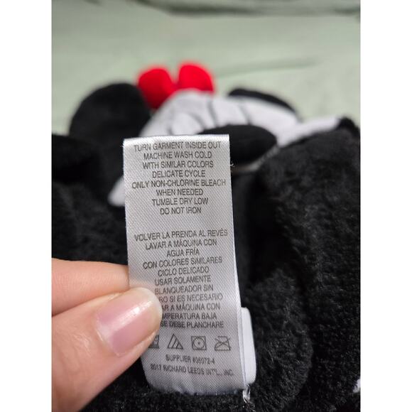 Disney small women's Minnie mouse one piece fleece pajamas - Picture 10 of 10